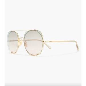 NWT Chloe Convertible Pink and Blue 56mm Round Sunglasses • Boho Glam ⬇️